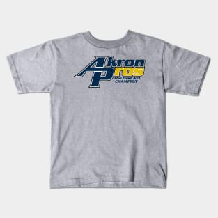 Akron Pros Modernized Wordmark Kids T-Shirt